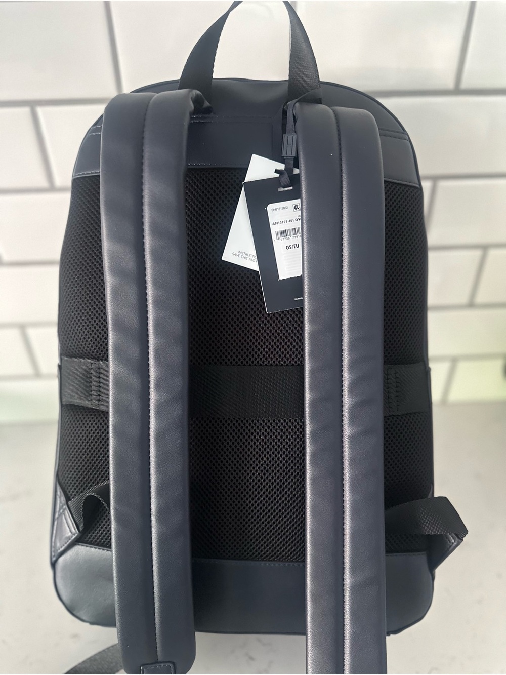Tommy Hilfiger Navy Backpack with Red & White Accent Stripe - Picture 7 of 9